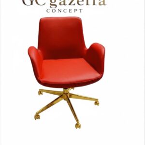 Ofis Çalışma Koltuğu - sarı yıldız ayak kırmızı gazellaconcept