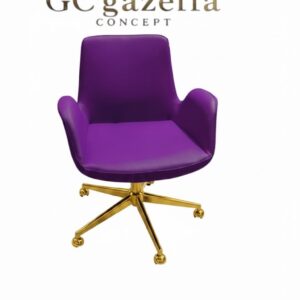Ofis Çalışma Koltuğu - sarı yıldız ayak mor gazellaconcept