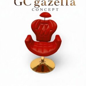 Makyaj Koltuğu - Kırmızı Tepsi ayak sarı gazella concept