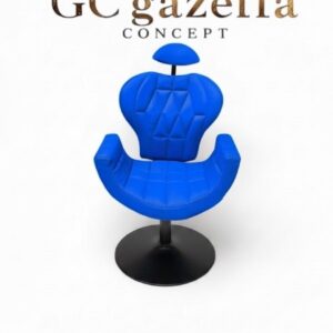 Makyaj Koltuğu - Mavi Tepsi ayak siyah gazella concept