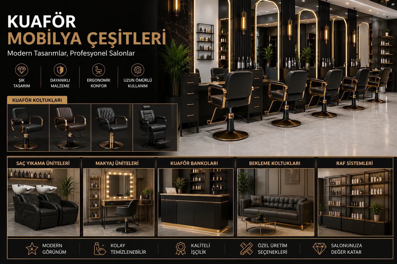Kuaför Mobilya Çeşitleri